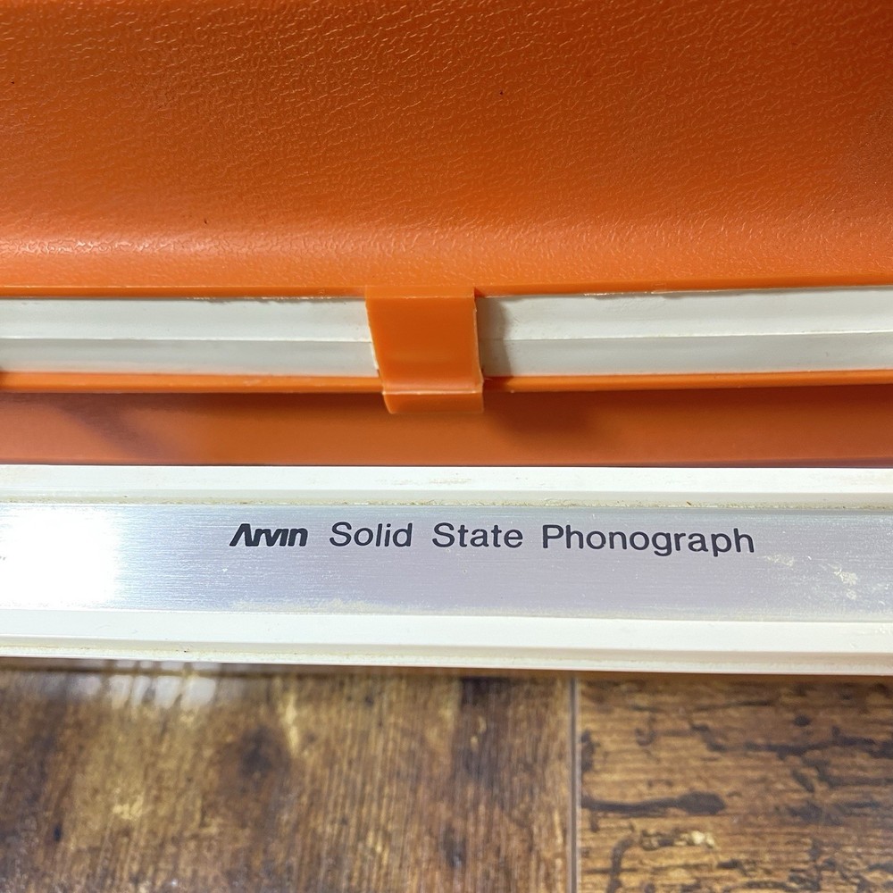 Arvin Solid State Phonograph Orange Read Description
