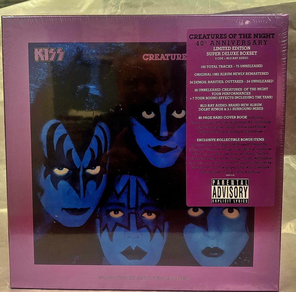 OFFICIAL KISS "Creatures Of The Night" 40th anniversary Boxset 5 CDs PLUS EXTRAS