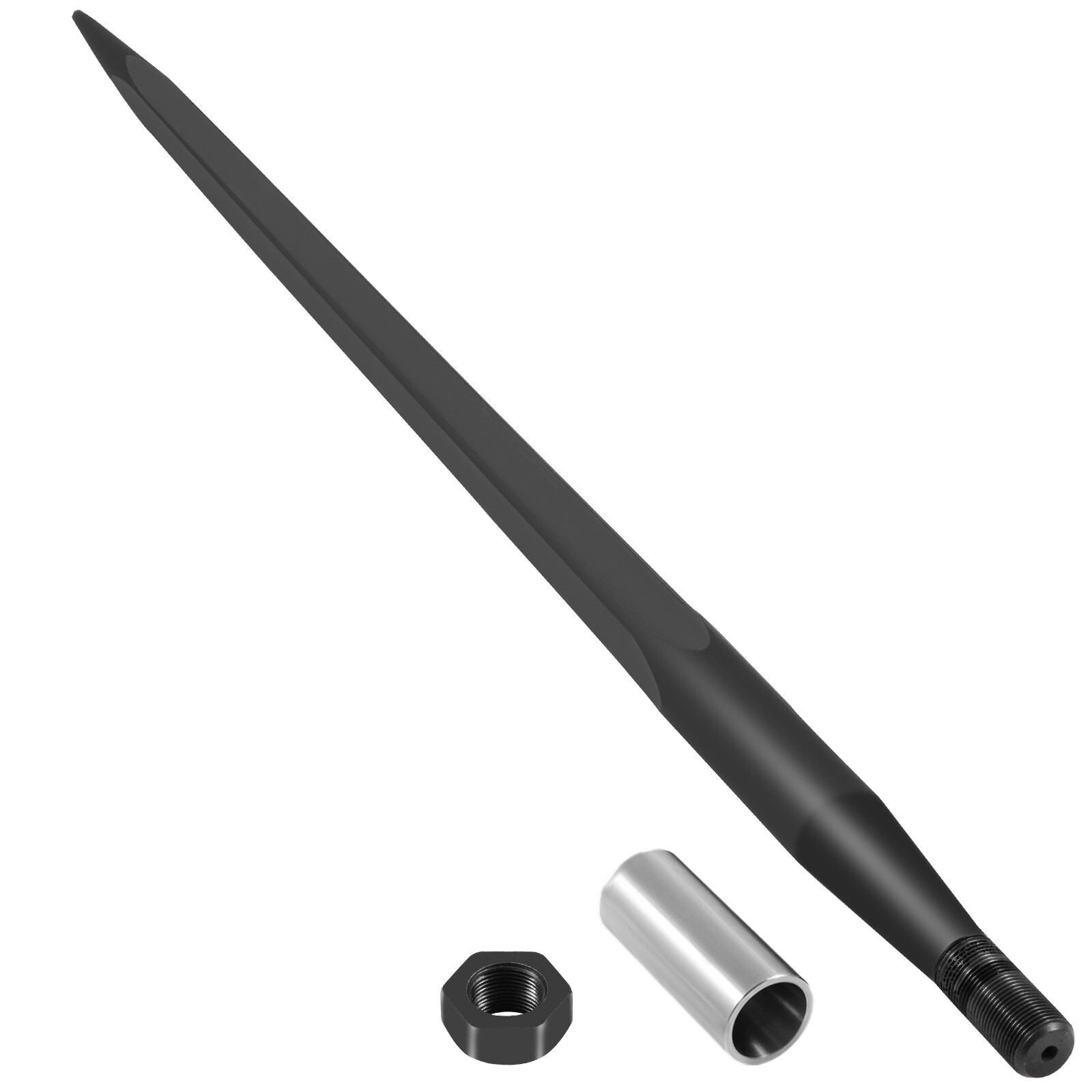 VEVOR Square Hay Bale Spear 39" 3600 lbs Capacity Spike Fork Tine for Tractors