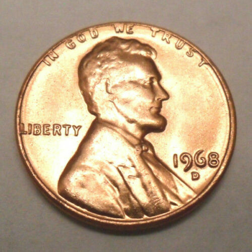 1968 D Lincoln Memorial Cent - BRILLIANT UNCIRCULATED