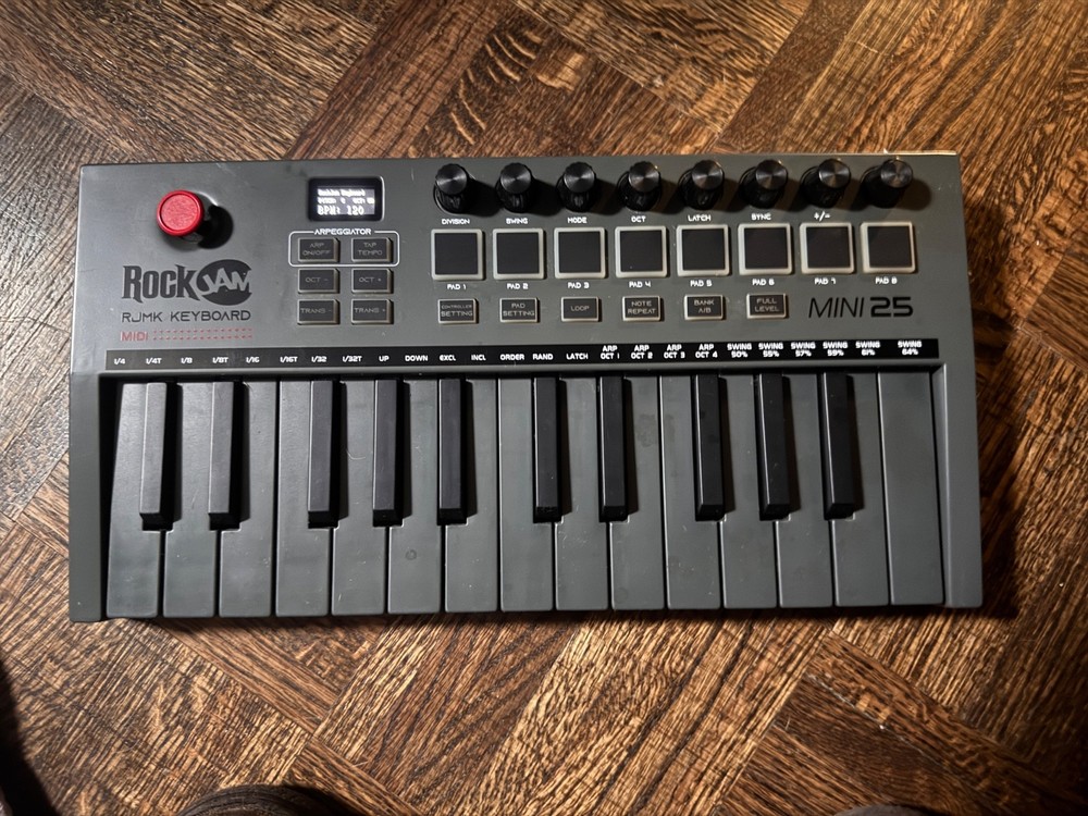 RockJam, Go 25 Key USB and Bluetooth MIDI Keyboard Controller with 8 Backlit
