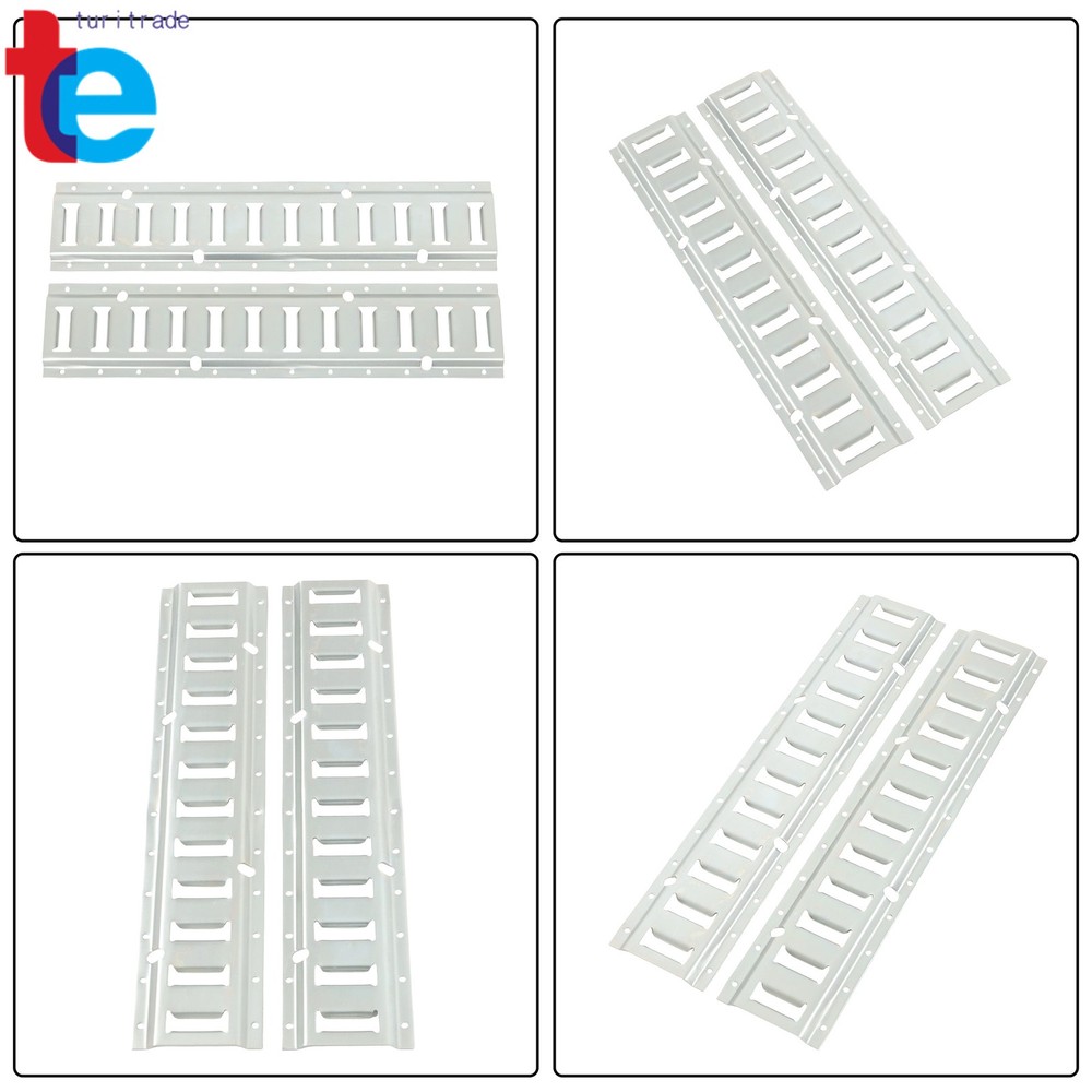 E Track Tie Down Rail Kit 8× 2' E-Track Bar Rails For Garages Trailers