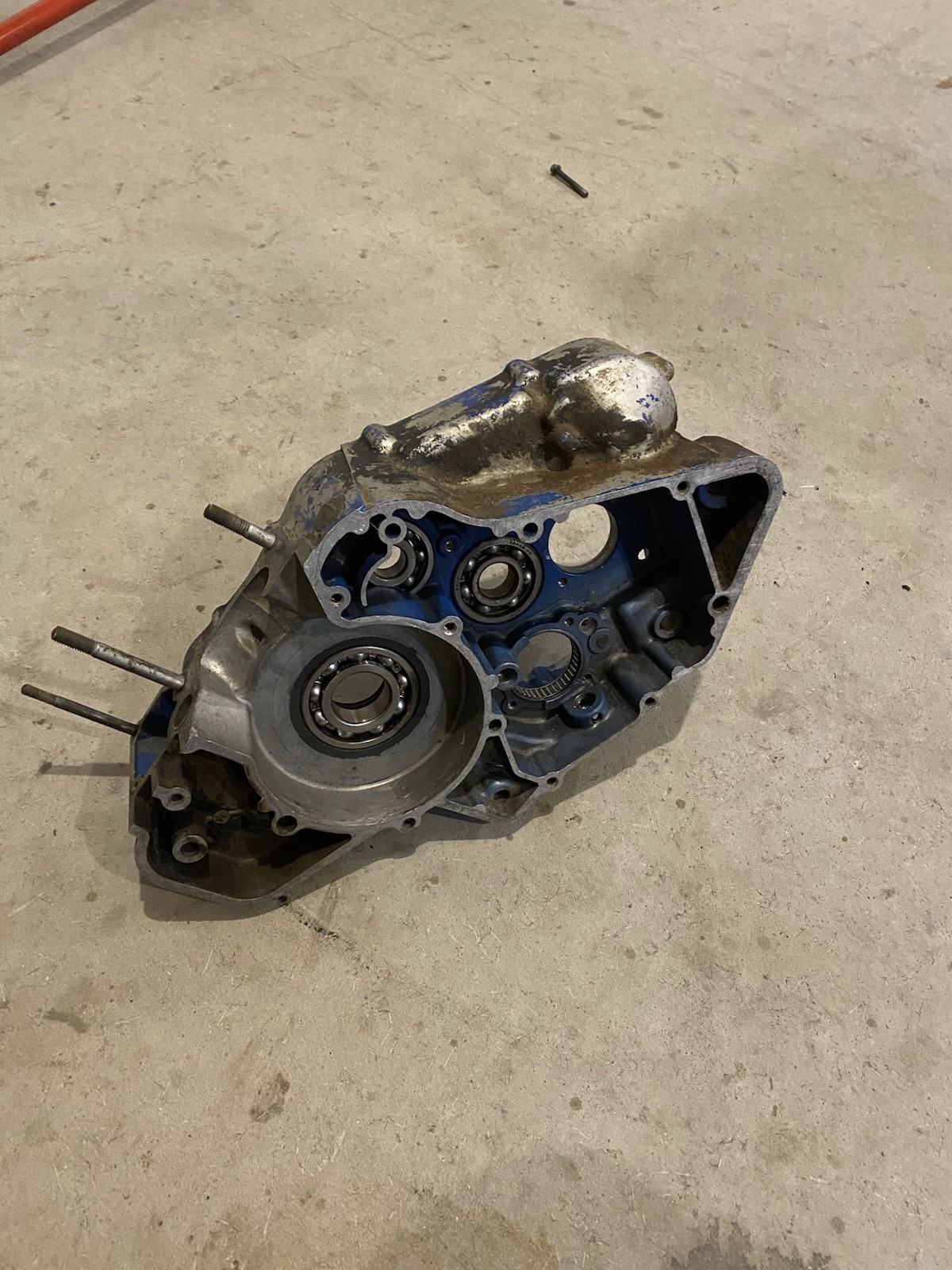 1987-1991 LT250R RIGHT SIDE CASE HALF, NO CRACKS