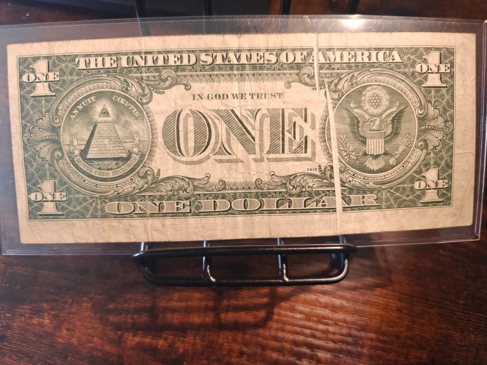1977 $1 Federal Reserve Note "Gutter Fold Error"