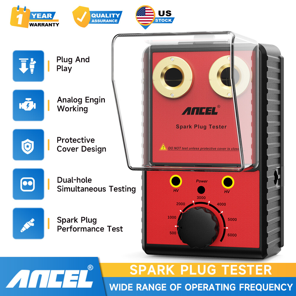 Ancel Spark Plug Tester Ignition Diagnostic Detector 110V 220V Protective Design