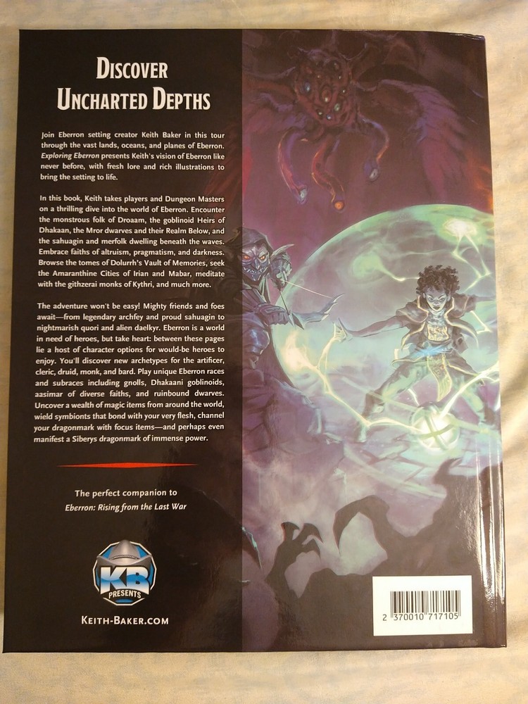 Dungeons and Dragons 5th edition Exploring Eberron by Keith Baker