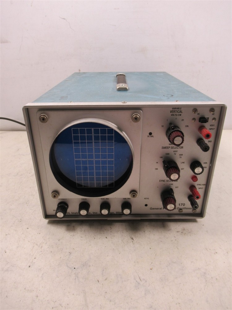 EDL Instruments Model 170 General Purpose Oscilloscope Vintage Lab Device