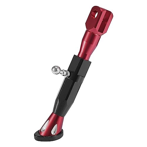 Universal Adjustable Kickstand Side Support Stand Set for Motorcycle CNC Red