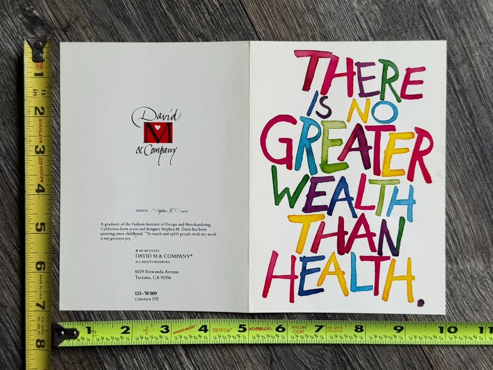 KISS Greeting Card Get Well ERIC CARR Regal Drumsticks 1991 Vintage Kiss