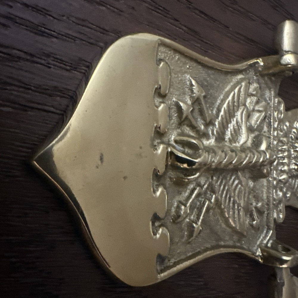 MSR Solid Brass US Air Force Door Knocker Eagle With Hardware