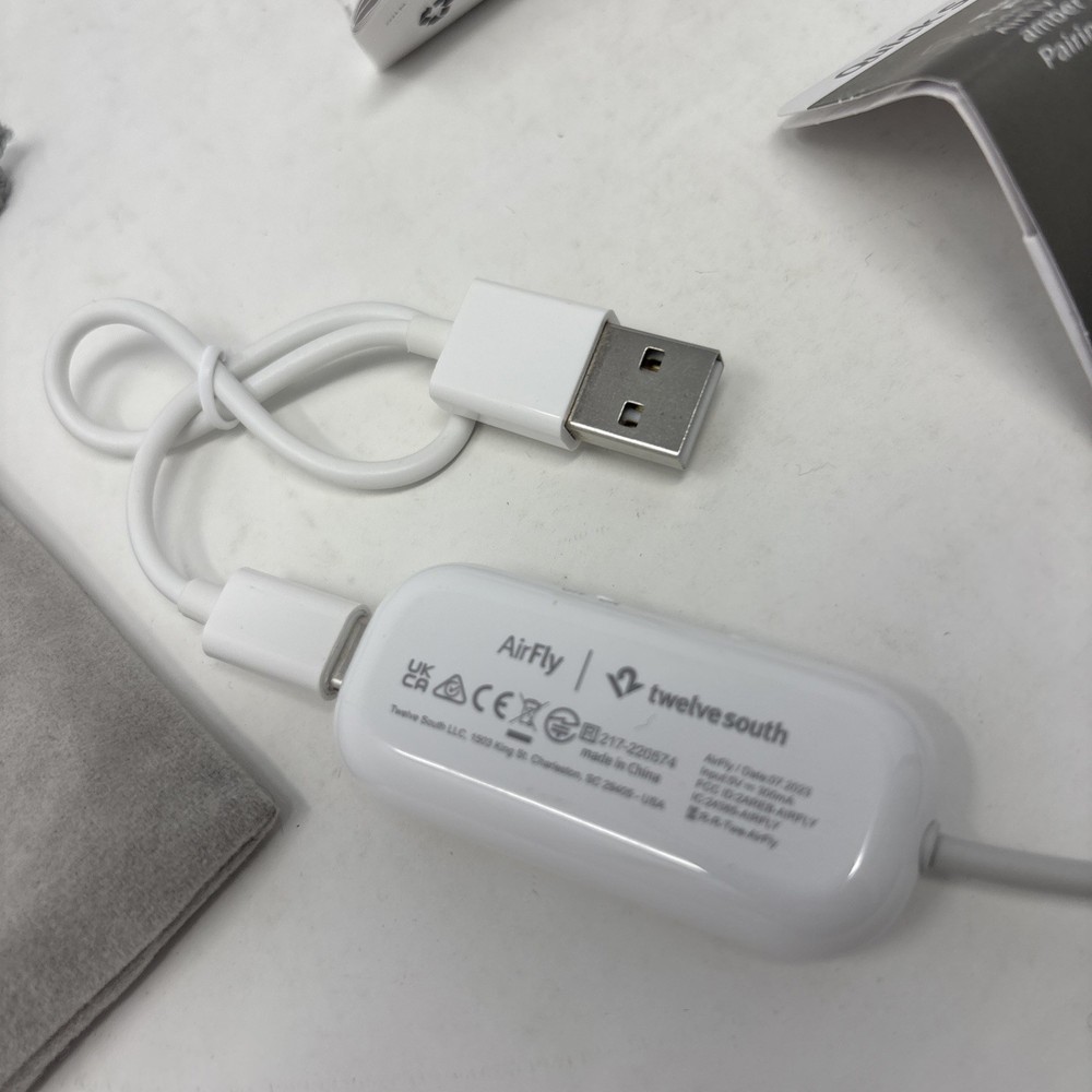 Twelve South AirFly SE White Portable Bluetooth Wireless Audio Transmitter