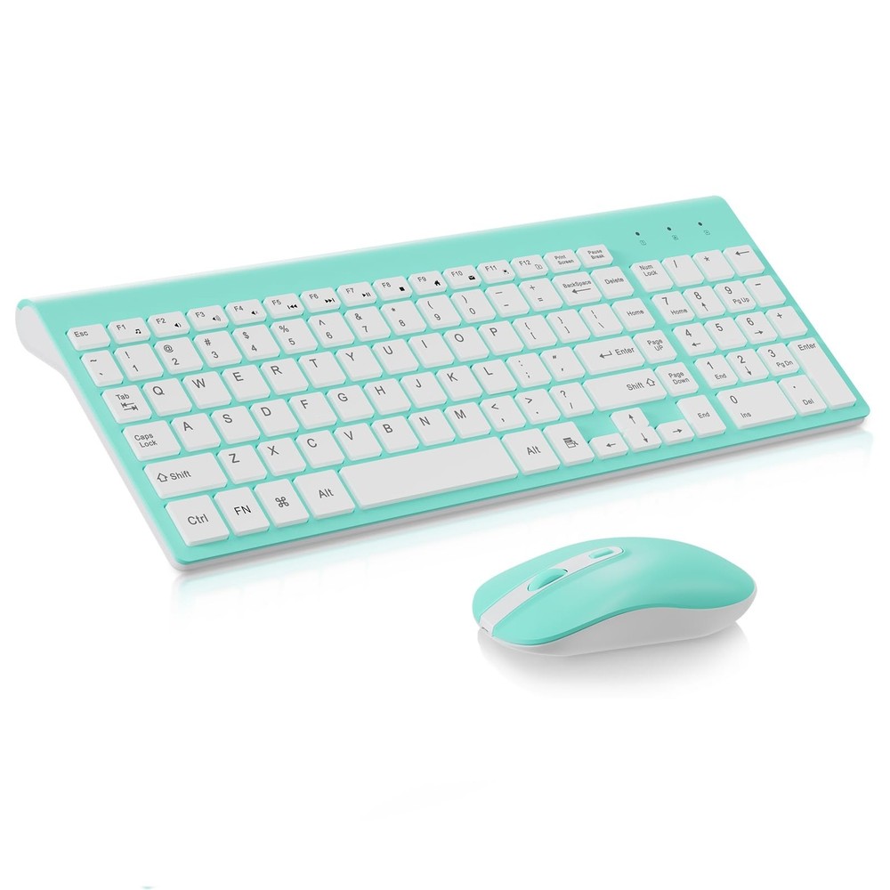 cimetech Wireless Keyboard and Mouse Combo, Compact Full Size Wireless Keyboa...