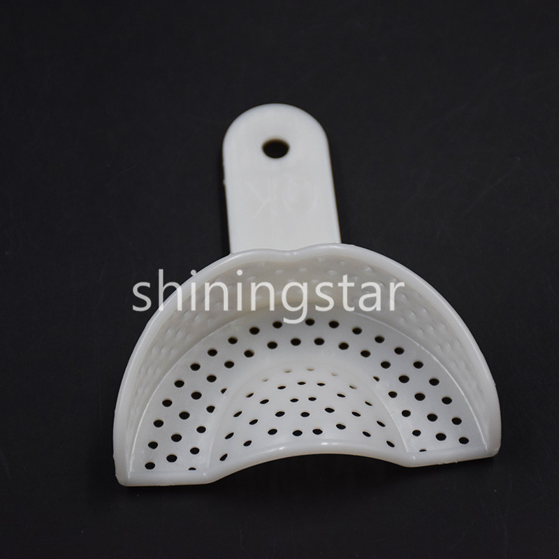 1 Pair Dental Plastic Impression Anterior Trays Model Upper & Lower