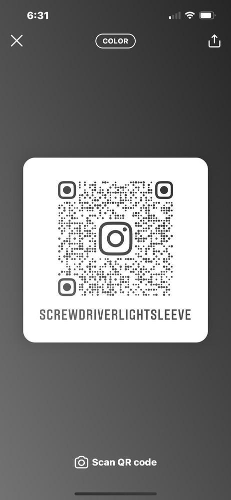 Screwdriver LightSleeve Flashlight Attachment for YOUR Screwdriver