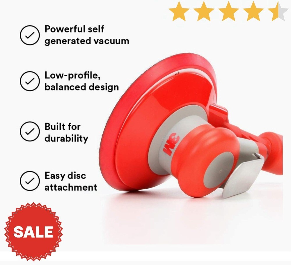 🔥 3M 20327 Orbital 6" Sander Pneumatic Random with Self-Generated Vacuum 🔥