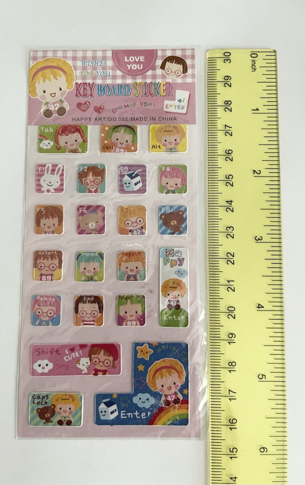 Cute Cartoon Keyboard Stickers