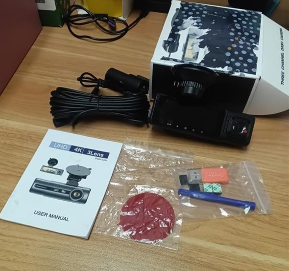 Three channel dash camera