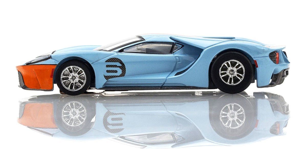 AFX Mega G+ Heritage Ford GT Gulf Paint Job #6 HO Slot Car 22052 - LOOKS GREAT