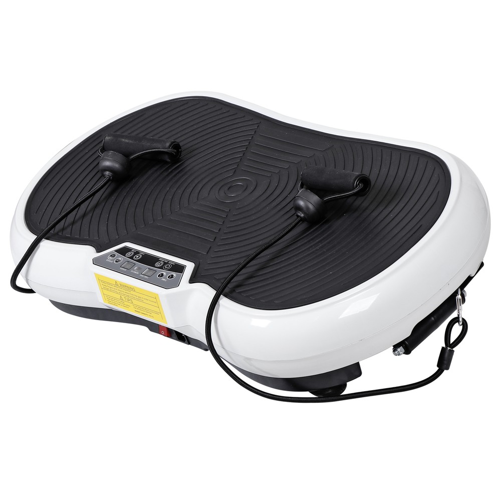 Vibration Plate Exercise Machine Full-Body Workout Vibrating Platform White