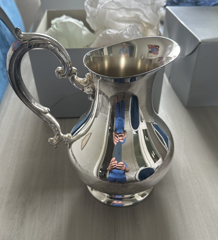 Antique Gorham Silver Plate 8" Colonial Pitcher, Stamped YC487