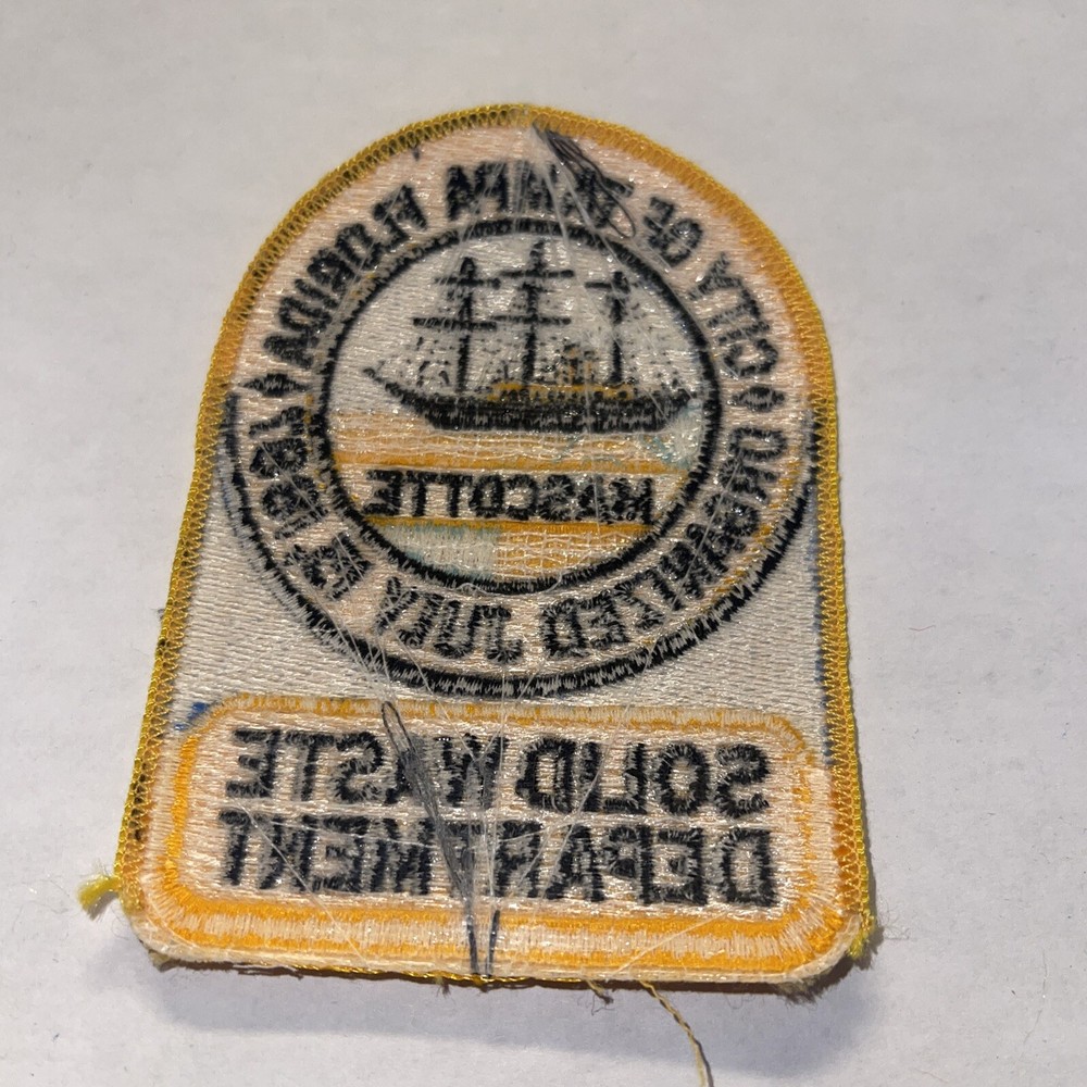 Rare Tampa Florida solid waste department salesman sample￼ patch obsolete #2