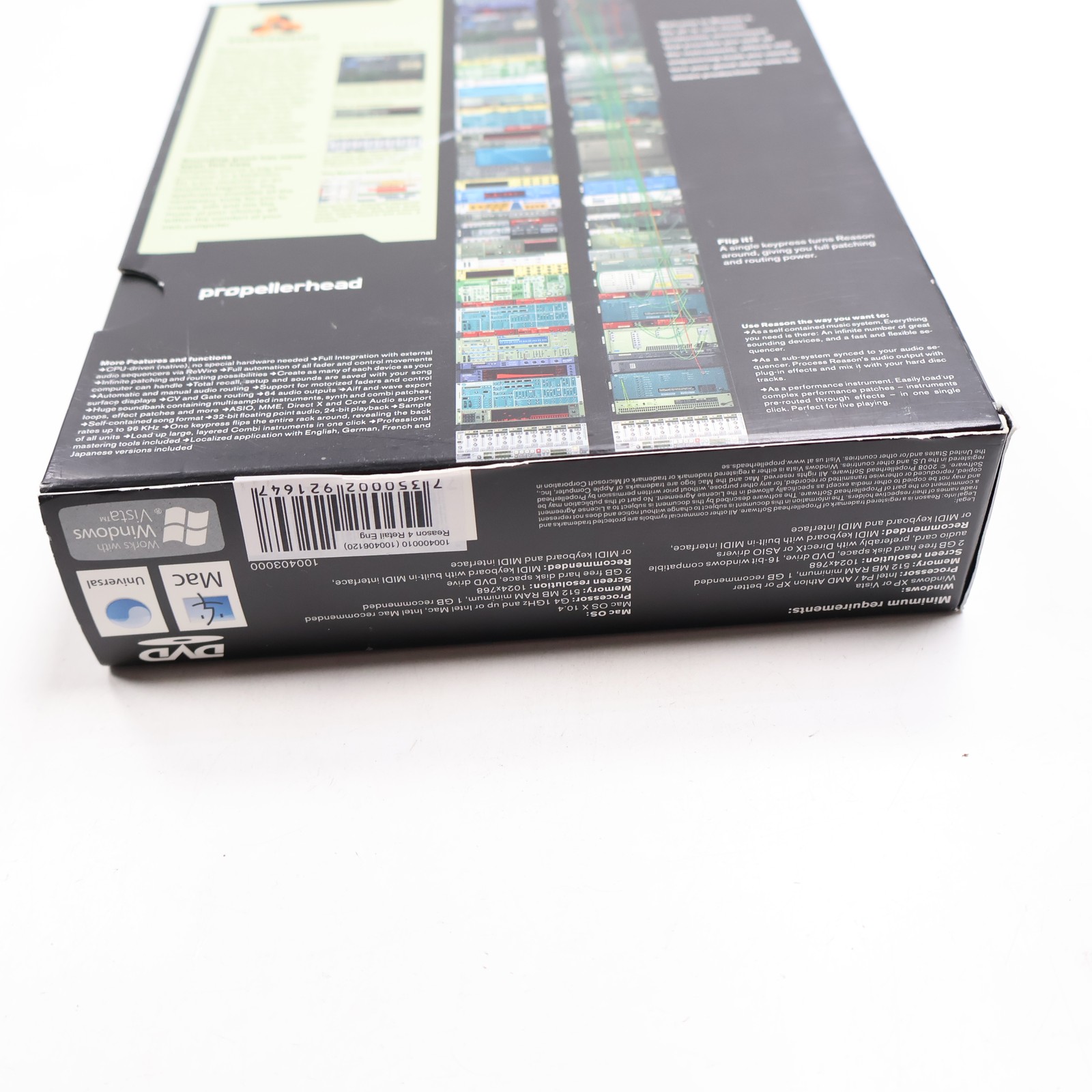 Reason 4,Full version-DVD -Mac and Windows *With install key Code. READ LISTING.