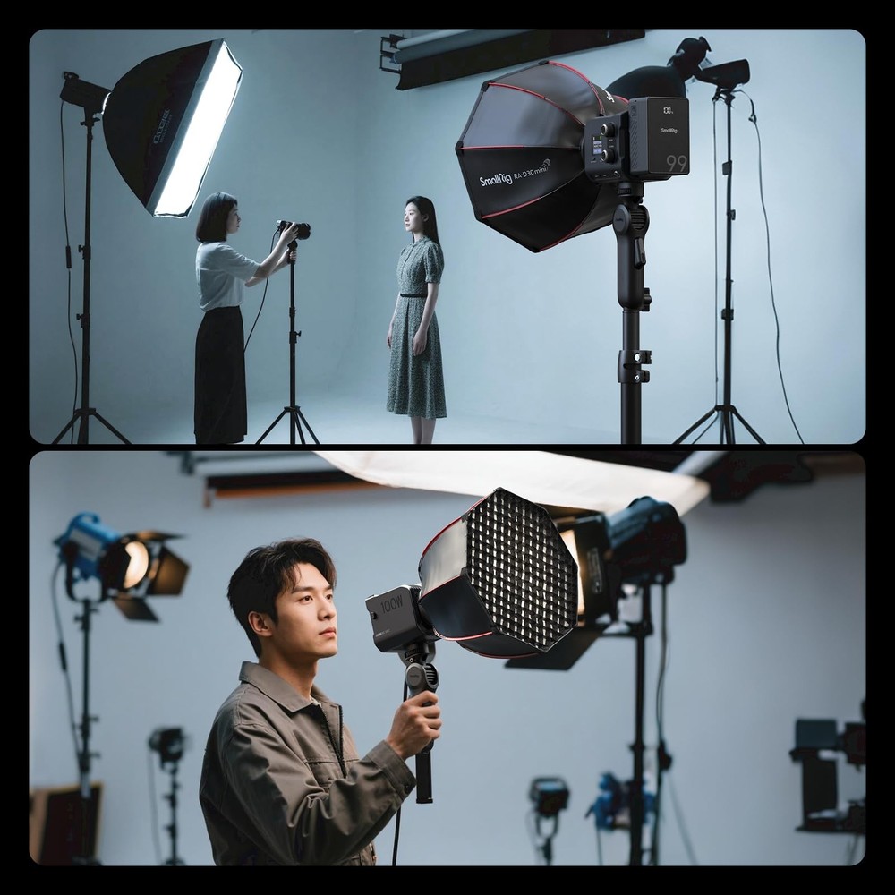 Quick Adjustment Light Stand Adapter, -Button 180° Pitch Adjustment, 3kg Load...