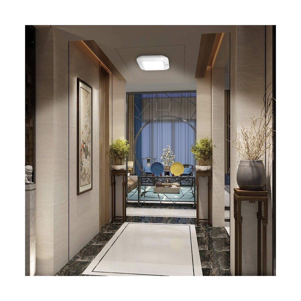 LINEWAY Motion Sensor Ceiling Light - Indoor Motion Activated LED Light, 6000...