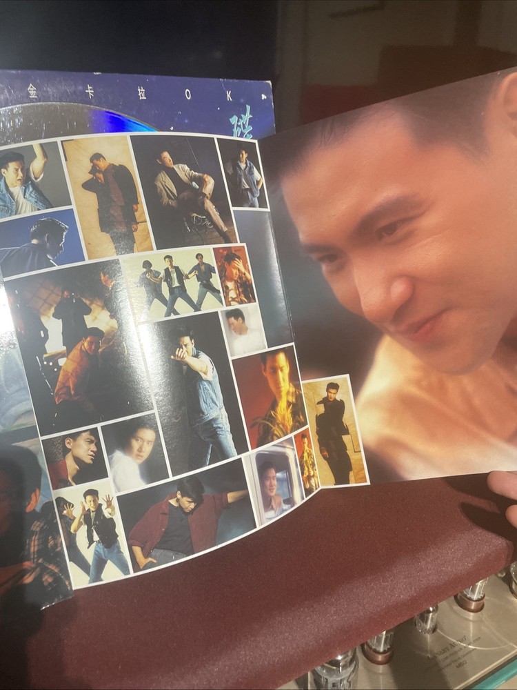 張學友原裝MTV卡拉0K大畫冊海報大影碟LD收藏品相完美