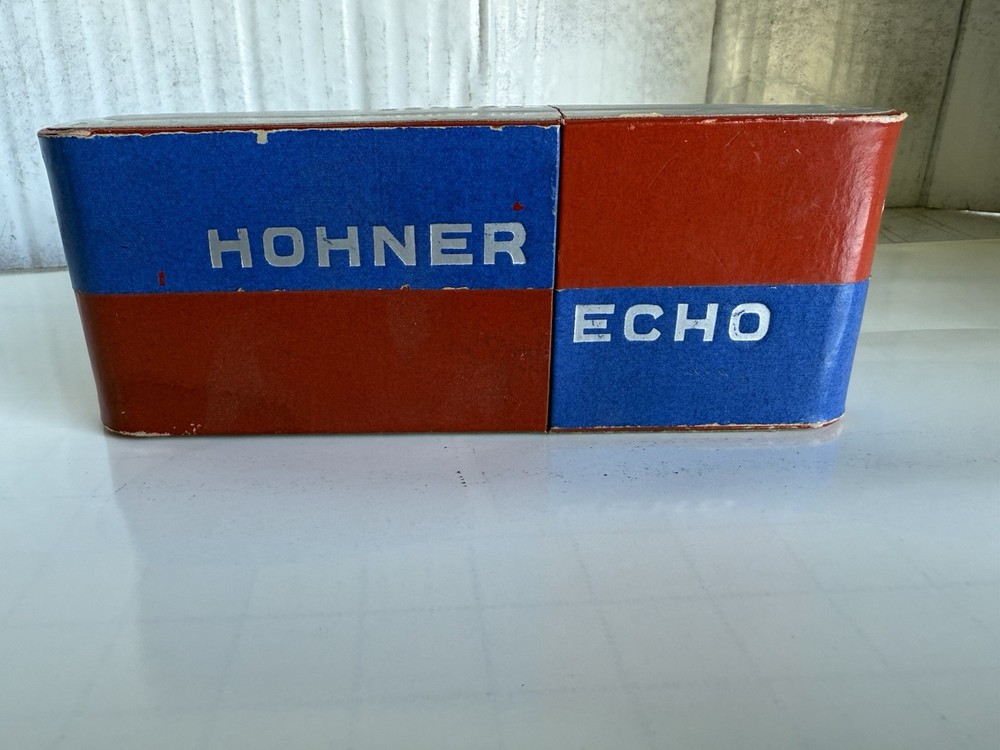 VINTAGE 1930 HOHNER ECHO ELITE DIATONIC HARMONICA WITH CASE Made In Germany!