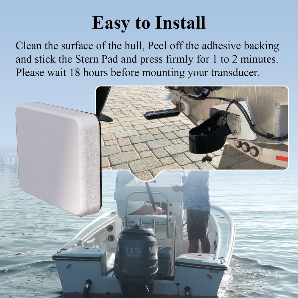 Screwless Transducer Mounting Kit - Standard Size - Black Installation Solution