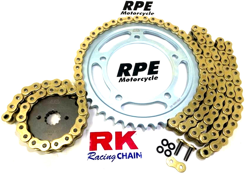 2002-2012 SUZUKI DL1000 V-STROM RK 525 ZXW GOLD RACING CHAIN AND SPROCKETS KIT