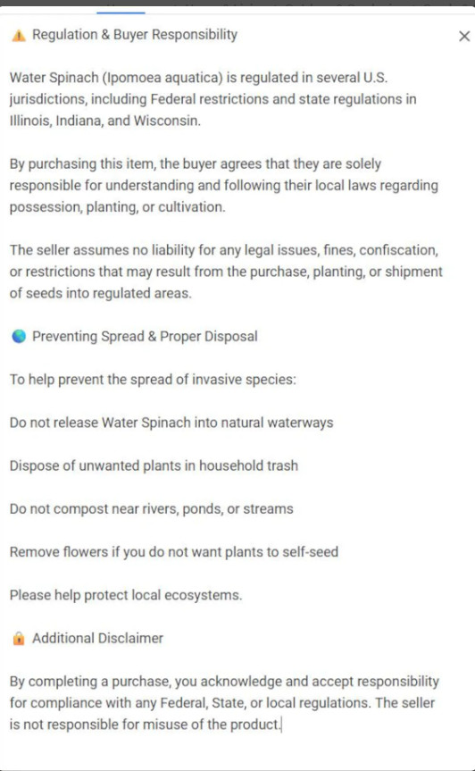 Water Spinach Seeds ,ong choy, kangkong, Rau Muống