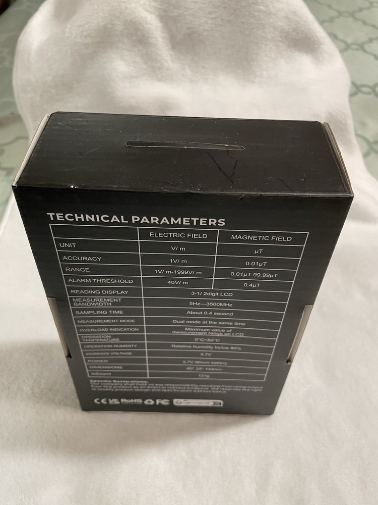 Erickhill Rechargeable EMF Tester - Electromagnetic Radiation Tester