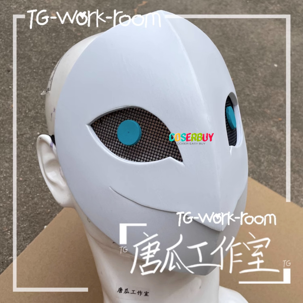 Game Identity Ⅴ Cosplay Ithaqua White Mask Helmet Adult Halloween Handmade Prop