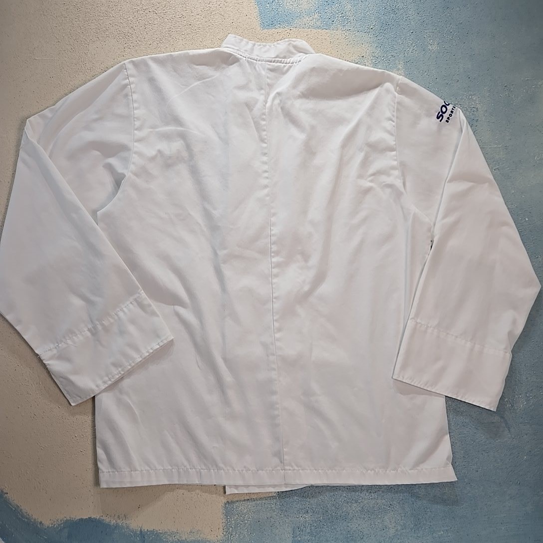 Chef Works White Double Breasted Chef Coat Mens L University of Michigan Sodexo