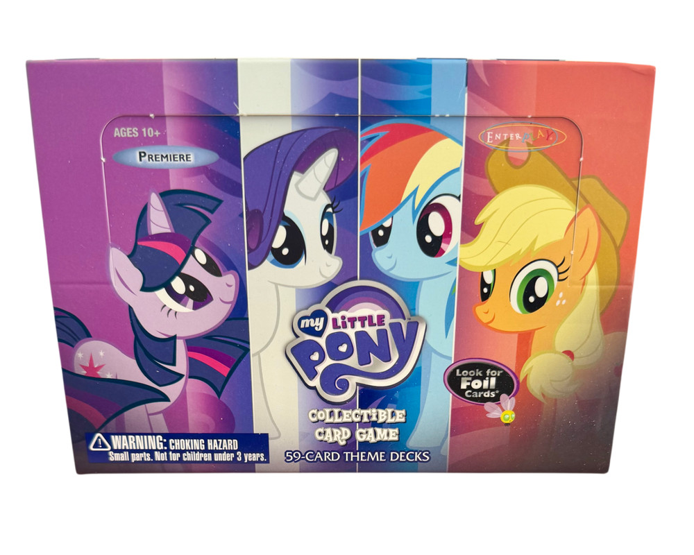 EMPTY My Little Pony CCG Premiere Theme Deck Display Box - EMPTY Box