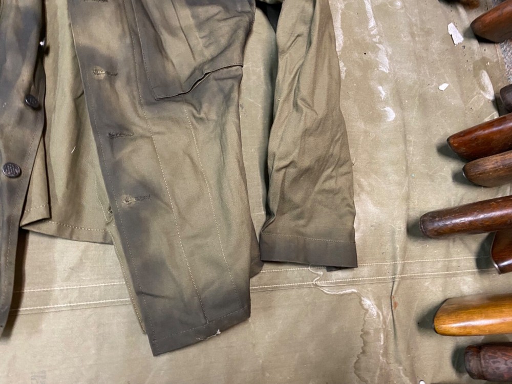 WWII US ARMY HBT COMBAT FIELD JACKET-SIZE SMALL 38R