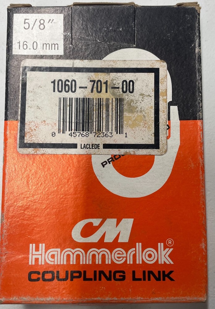 CM Hammerlok 5/8" Coupling Link Grade 80 **MISSING LOAD PIN RETAINER**