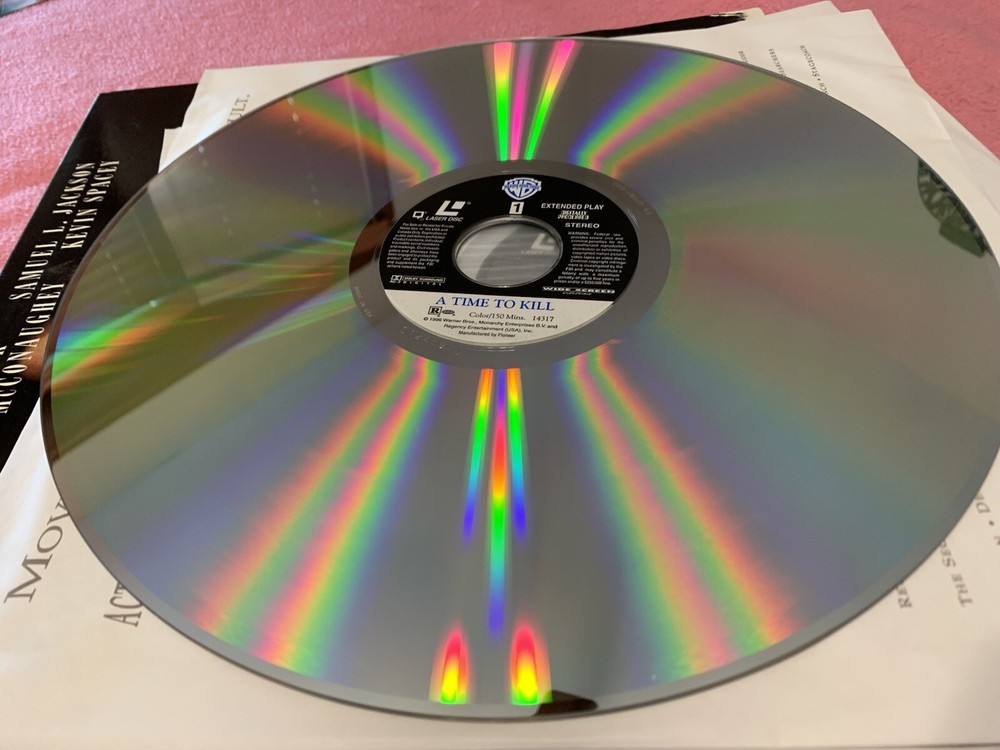 A Time To Kill Widescreen Laserdisc Samuel L Jackson Sandra Bullock