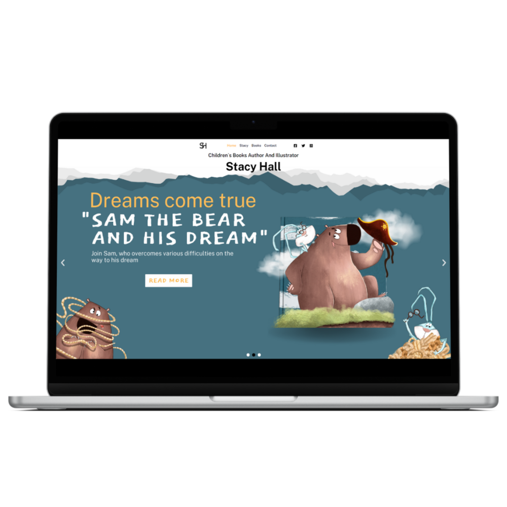 Illustrator Website Design Wordpress Responsive FREE Domain and Hosting SEO