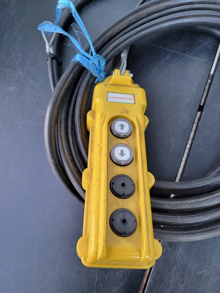 Harrington Hoist 2 Button Pendant Control Switch Up Down Crane W Cable Cord
