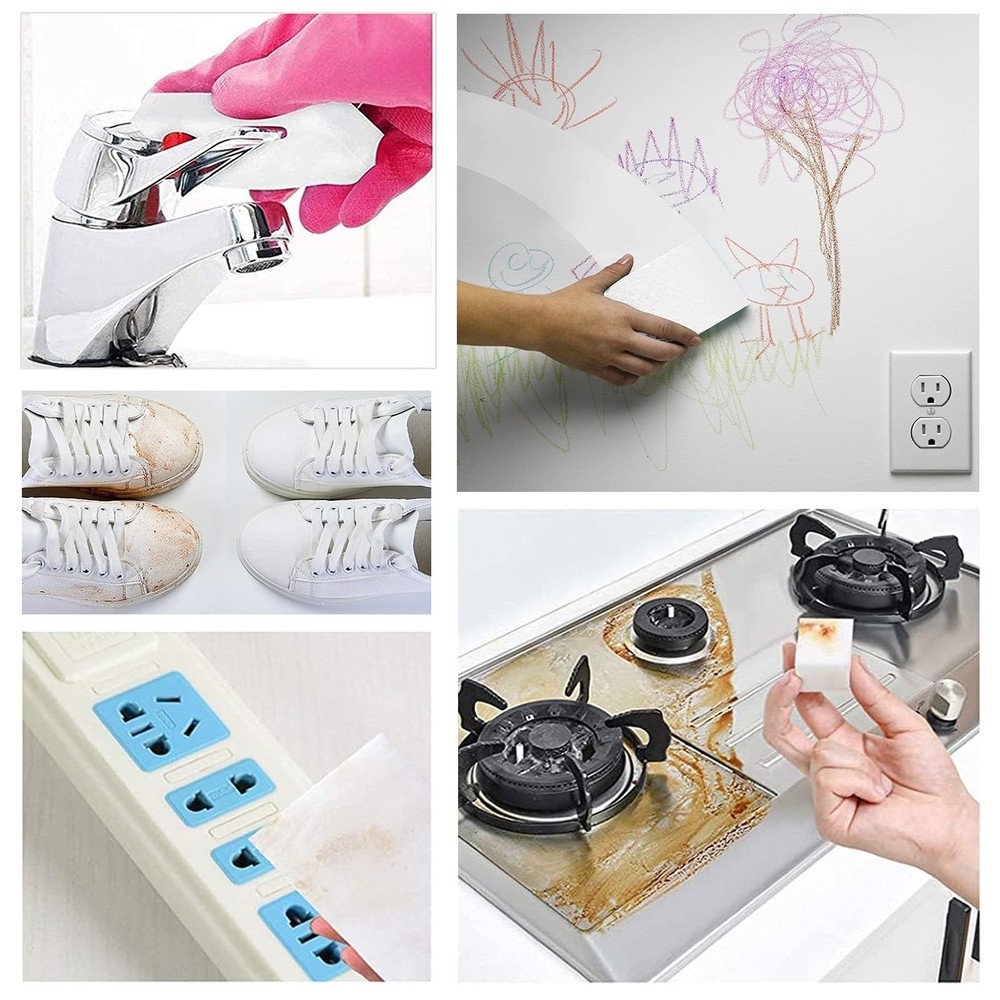 100Pack Magic Sponge Eraser, Extra Large Melamine Foam Sponge, Multi-Function...