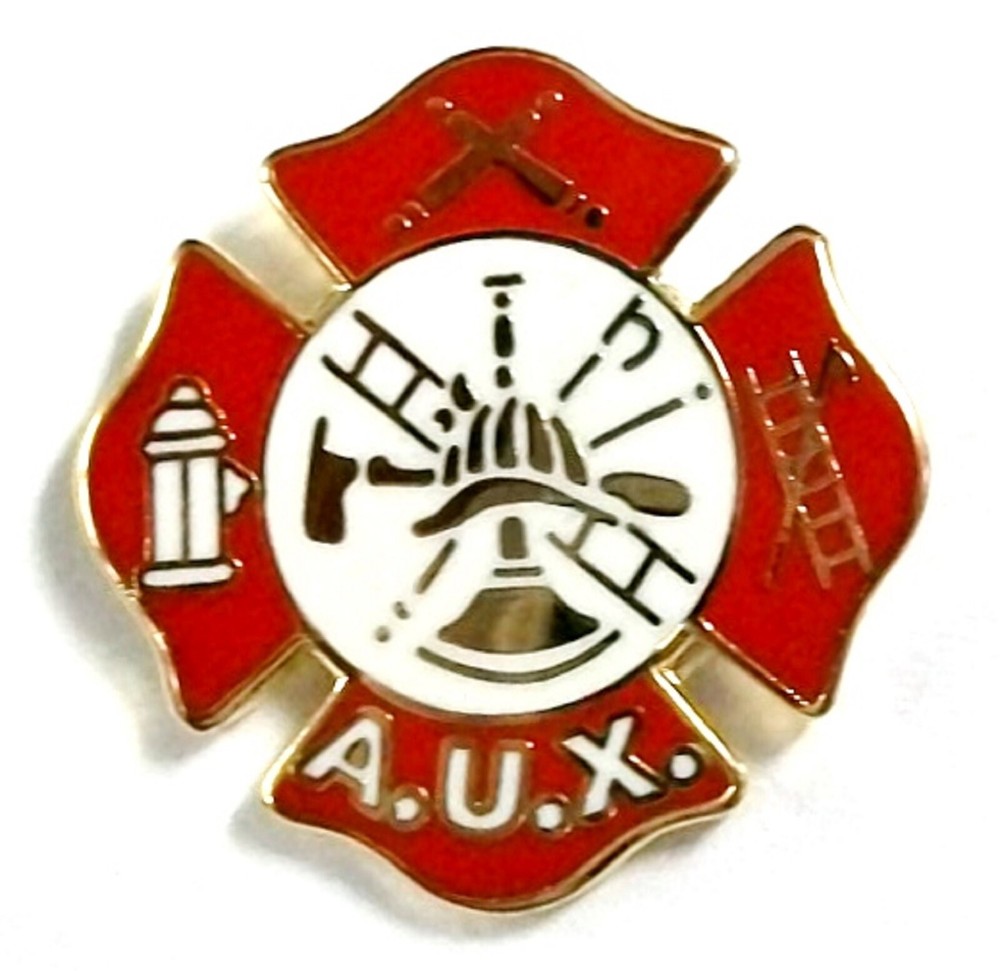 A.U.X. Fireman Hat Tac or Lapel Pin