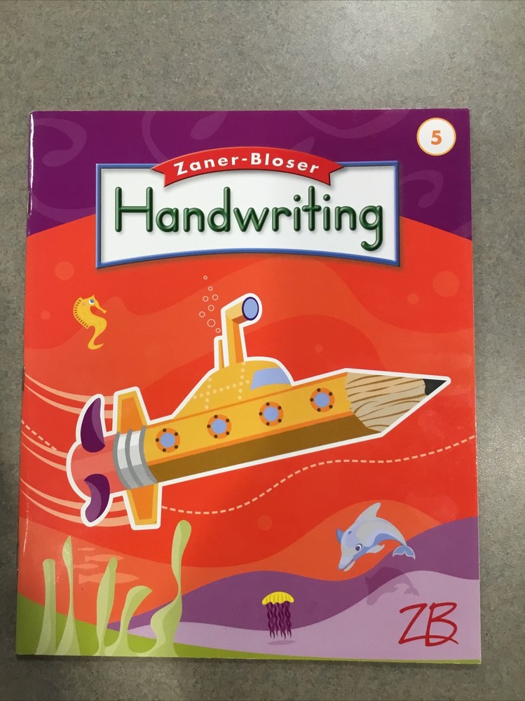 Zaner Bloser Handwriting: Grade 5 Cursive writing booklet, NEW