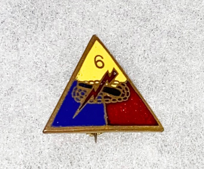 WWII 6th Armor Division Patch Type DI