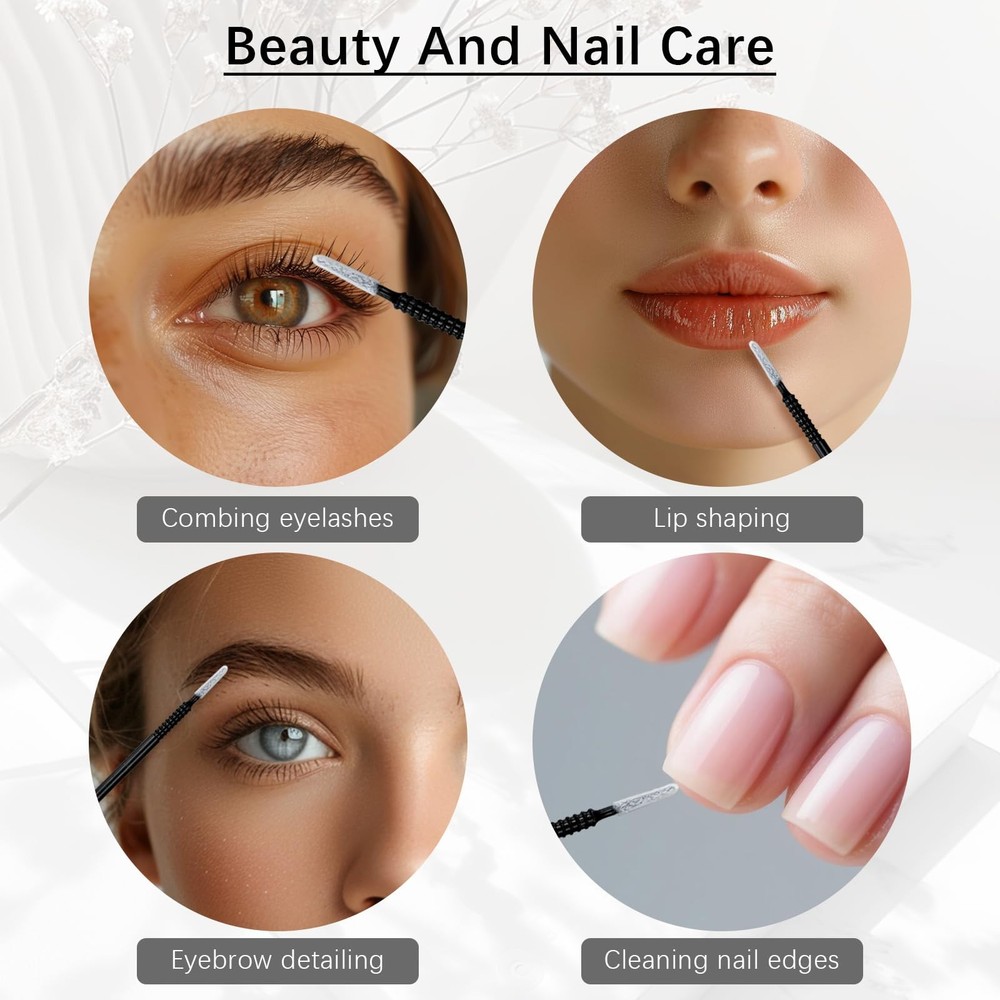 200PCS Disposable Micro Applicator Brushes – Mini Precision Swabs for...