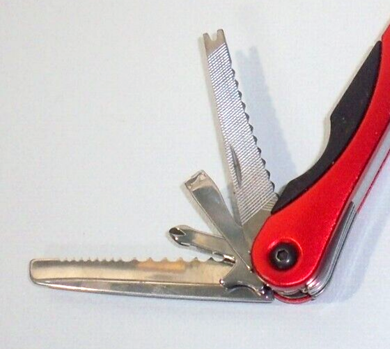 Sheffield 9-in-1 Large Red Multi-Tool