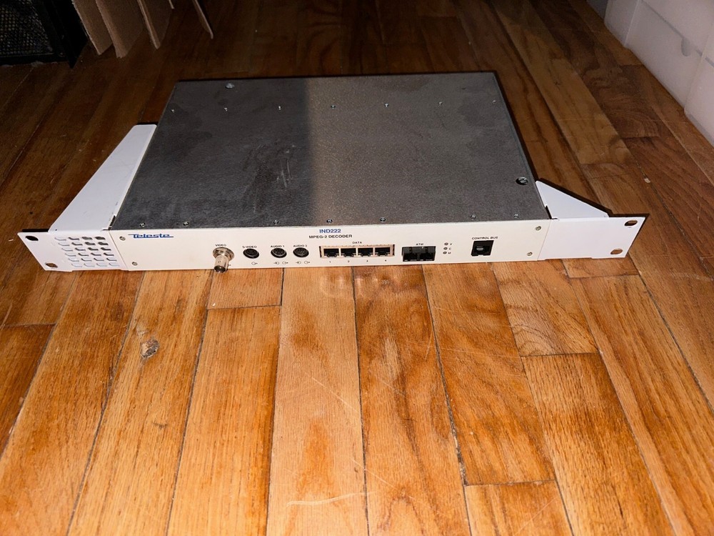 Teleste IND222 MPEG-2 Decoder Standalone CAT5 Multi or Single mode Audio / Video