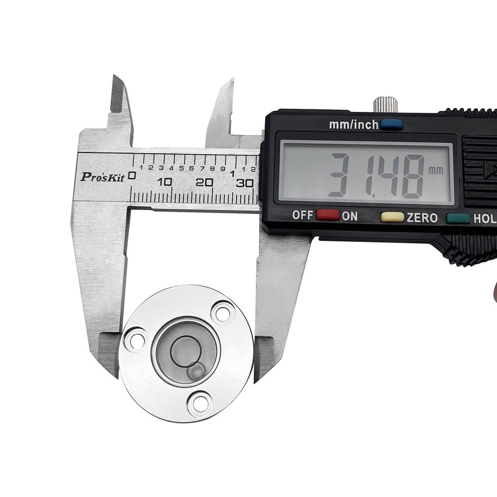 2pcs Flange Plate Level Bubble Circular Bubbles Leveling Vial Level Tool Pocket